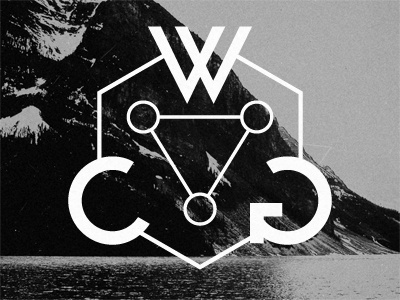 Well Crafted Goods crafted geometric goods grayscale landscape logo typo well