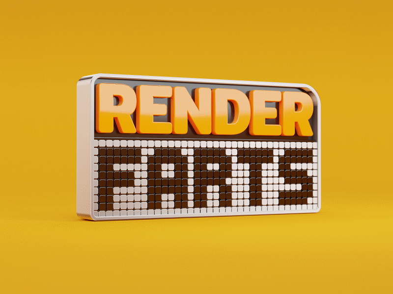 RenderFarts 3D Logo 3d 3d animation addon blender extension gif renderfart renderfarts rendering