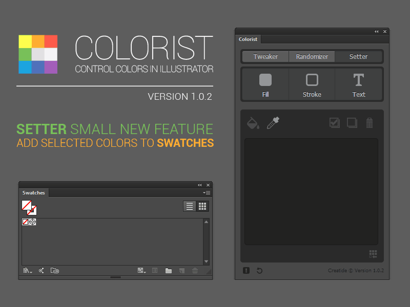 Colorist (1.0.2 Update) - Small New Feature to Setter Tool addon adobe ai colorist extension feature illustrator plugin