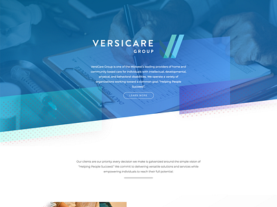 Versicare - Mockup animation blue brand branding character clean design flat identity illustration illustrator logo minimal type typography ui ux vector web website