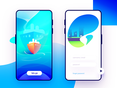 Traveling App Design Concept app colors illustraion modren new pixel screen travel trendy web