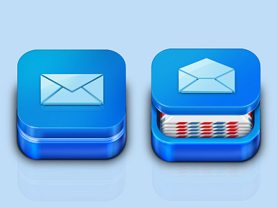 Inbox colours evelope inbox letter shine