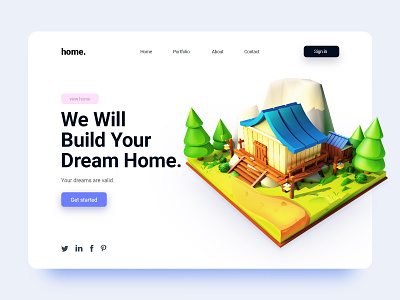Dream Home l Web Illustration 2d 3d app best building colors create house howto illustration make new top trend web