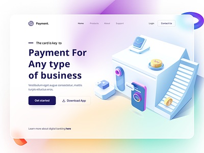 Pay to go 3d banking branding crypto graphic design illustration money ui uiux unlikeothers webdesign