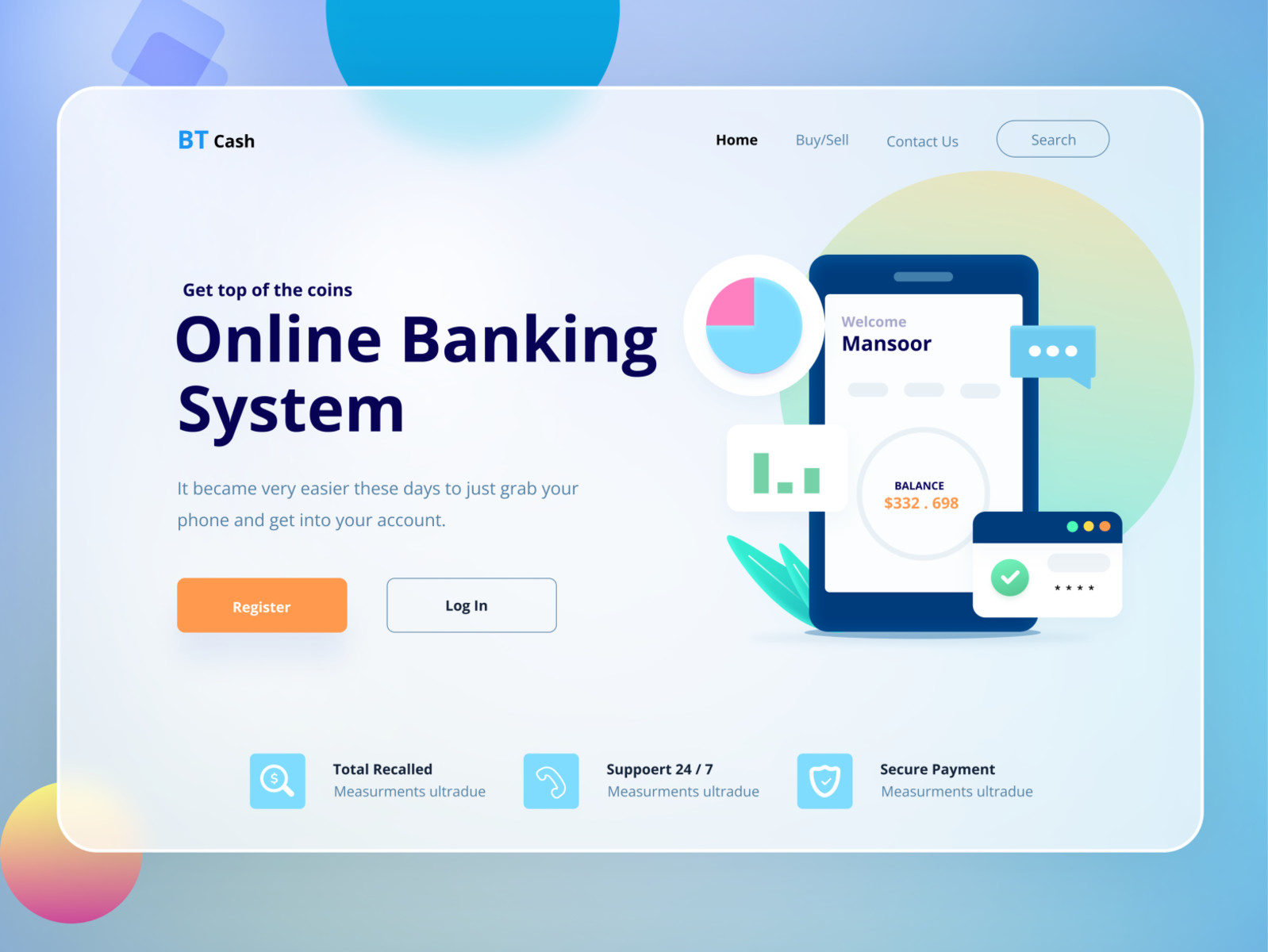 Online Banking ! concept design graphic design idea illustration mansoor new ui unlikeothers