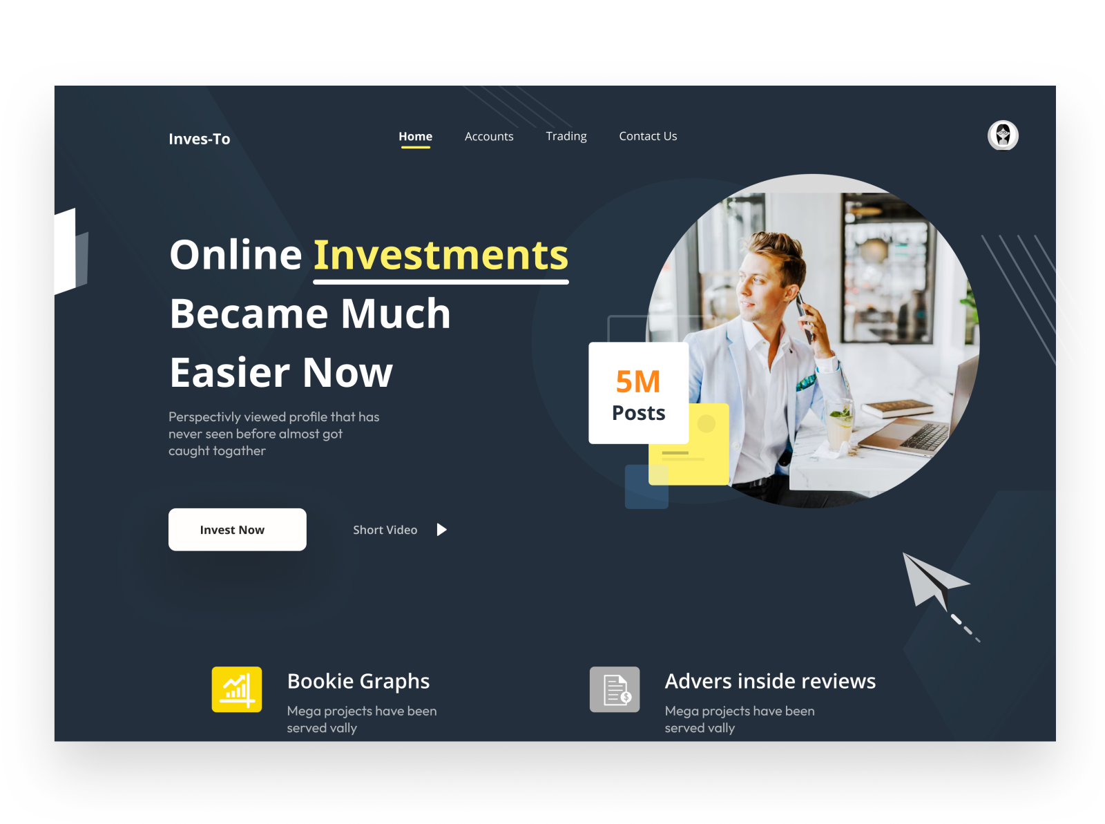 Investing Design concept figma fonts idea illustration page screen trend ui unlikeothers ux vector web