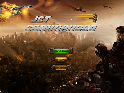 Jet Commander - Startup screen