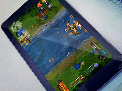 Jetcommander - village map screen! android colors concept deisgn enemy game idea jet map screen