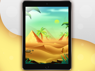 Game Background #2 android background colors desert game ios leafs painted screen sky