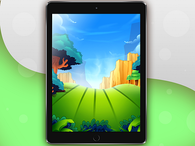 Game Background #3 android background colors game ios leafs mountains painted screen sky