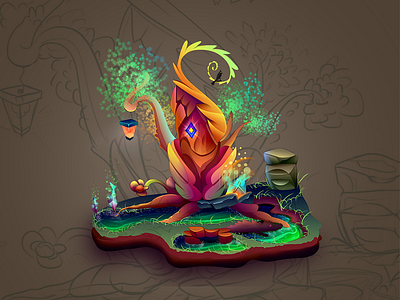 Health Tree! 2d 3d android colors game health idea item painted sketch tree