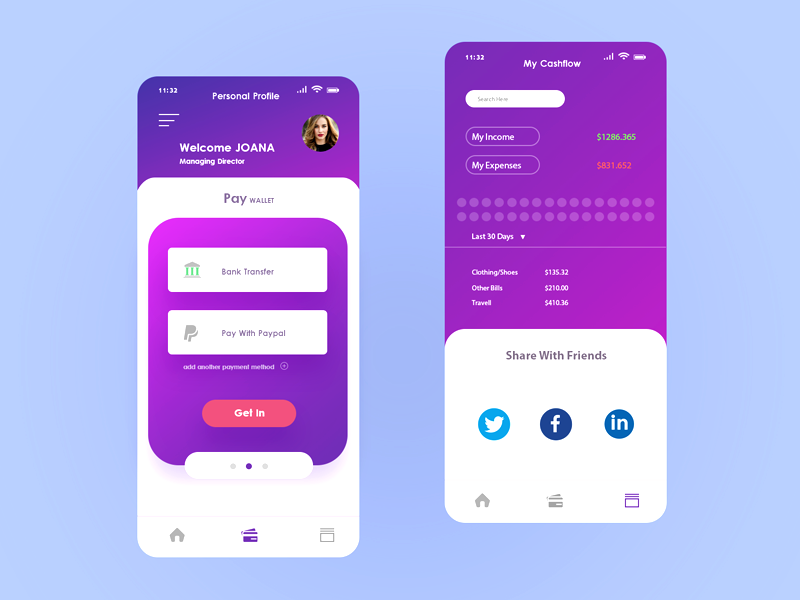 Pay Profiles by Mansoor Gull on Dribbble