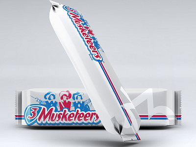 3 Musketeers Remix 3 musketeers candy candy bar chocolate dribbleweeklywarmup graphic design graphicdesign label packaging photoshop wrapper