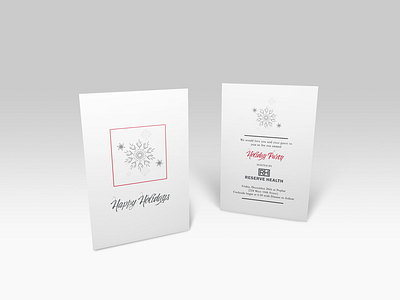 Simple Holiday Invitation christmas doctors graphic design holiday illustrator invitation photoshop print print design sketchbook