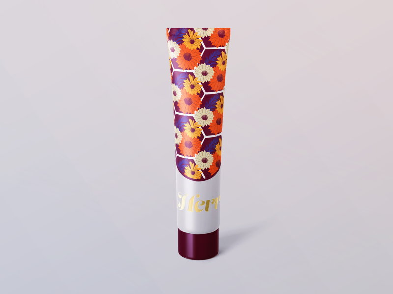 Cosmetic Packaging photoshop design graphic design cosmetics floral mockup vector label packaging pattern