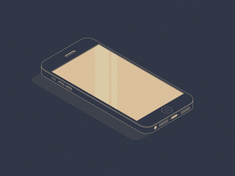 phone, isometric illustration by Aleksandr on Dribbble