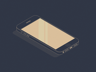 phone, isometric illustration