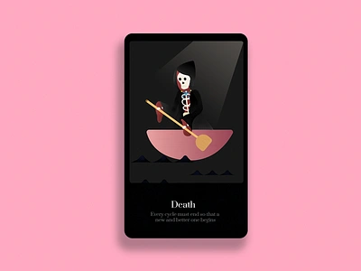 Death :: Tarot boat death detail illustration illustration art illustration design illustration digital illustrator skeleton tarot tarot card tarot cards tarot deck ux ux ui uxdesign uxui