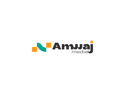 Amwaj logo brand identity branding design icon illustration logo media news waves