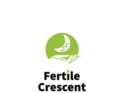 Fertile Crescent logo abstact branding care design environment green icon illustration leaf logo plant