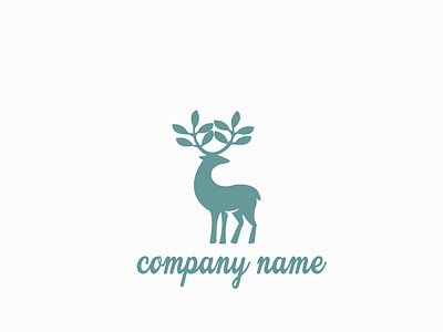 Deer abstact branding care deer design environment icon illustration leaf logo logo design modern logo organic vector