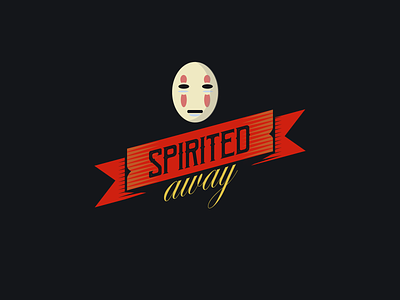 Spirited Away animation black design icon illustration mask spirit spirited away