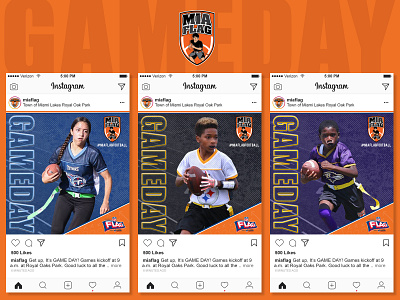 Miami Lakes Flag Football Social Media Campaign PT.3