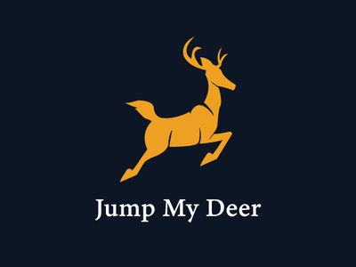 Jump My Deer branding clean clean creative design flat illustration logo minimal