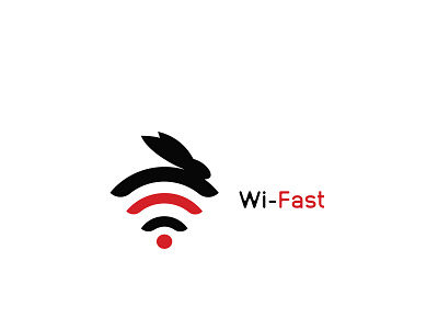 Wi-Fast logo design branding design flat logo minimal
