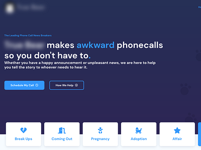 Phonecall Service design minimal ui