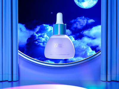 Sweet Dreams Tincture 3d design logo packaging packagingdesign product render