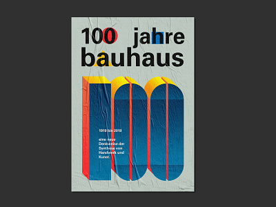 100 Jahre Bauhaus 100 jahre bauhaus 100 years of bauhaus bauhaus indonesia poster poster challenge