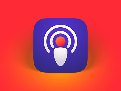 Podapp - Podcast & Radio App app app icon app store design icon illustration logo music podcast radio