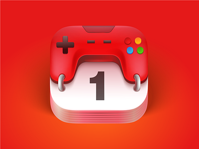 GameCalendar - Gaming Calendar App Icon 3d app icon android app icon app app icon app store branding calendar calendar app calendar app icon design game game app icon gaming gaming app icon icon ios app icon logo realistic realistic 3d realistic app icon