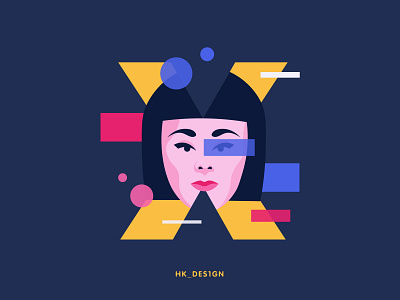 X - Xeona 36daysoftype 36daysoftype24 character creative flat girl illustration minimal scifi shapes typography vector visual design xeon