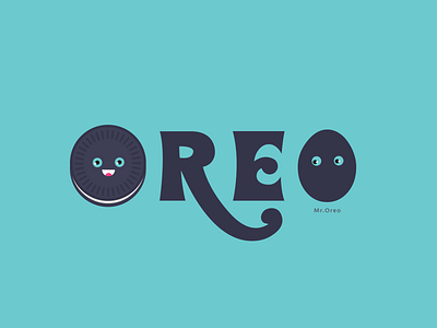 OREO Logotype branding character chocolate cream creative design flat color graphics identity illustration logo logomarks logotype logotype design minimal oreo symbol icon type vector visual design