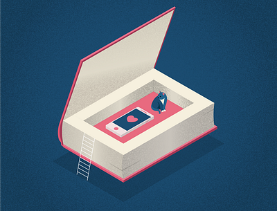 Isometric Book series [1] book cat creative editorial design illustration isometric design isometric illustration love mobile ui vector visual design