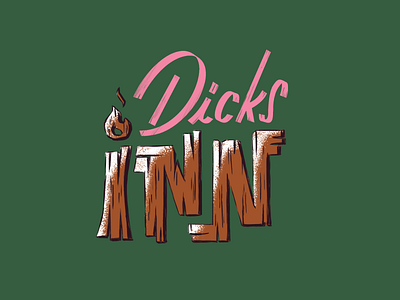 Dicks Inn Tiki Americana Type americana art branding graphic design illustration tiki
