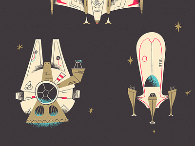 Essentials Of: A New Hope disney essentialsof illustration print sci fi ships star wars