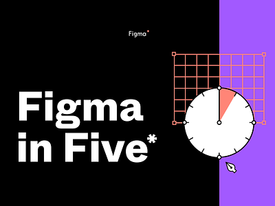 Figma in 5 Cover Art branding figma figma tutorial graphicdesign illustration youtube