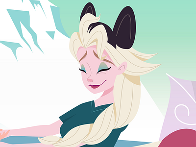 Elsa character disney elsa frozen illustration