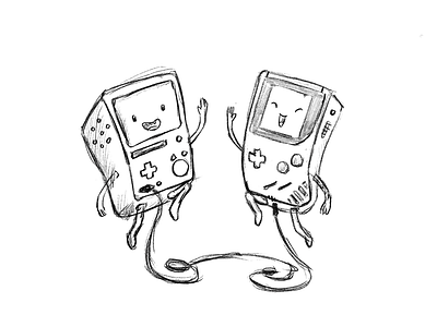 Connect! adveture time beemo gameboy
