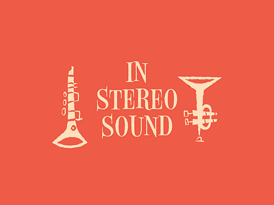 In Stereo Sound 50s art illustration instruments jazz stereo