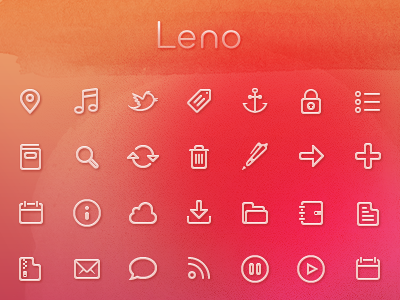 Lino icon iconset leno