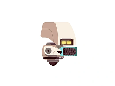 M-O art disney illustration pixar robot walle