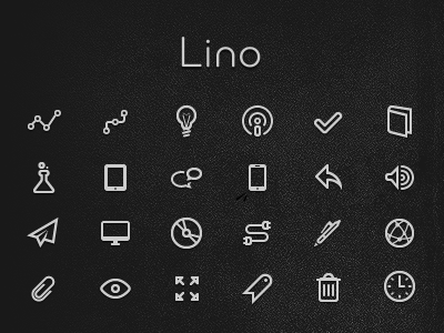 Lino, part 2 icons line lino