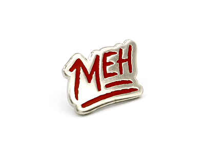 Meh/💯 Lapel Pin