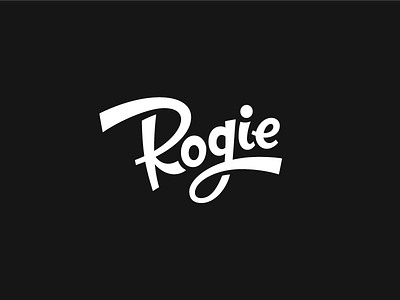 Rog.ie logo refresh. drew melton identity lettering logo script