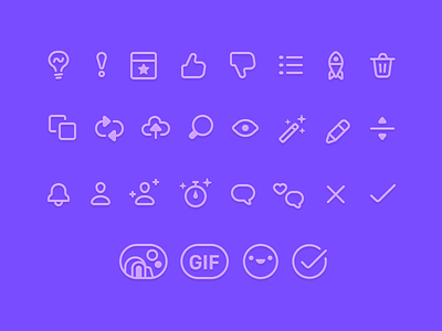 Monoweight Icons