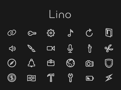 Lino part 3 icon icon set icons lino